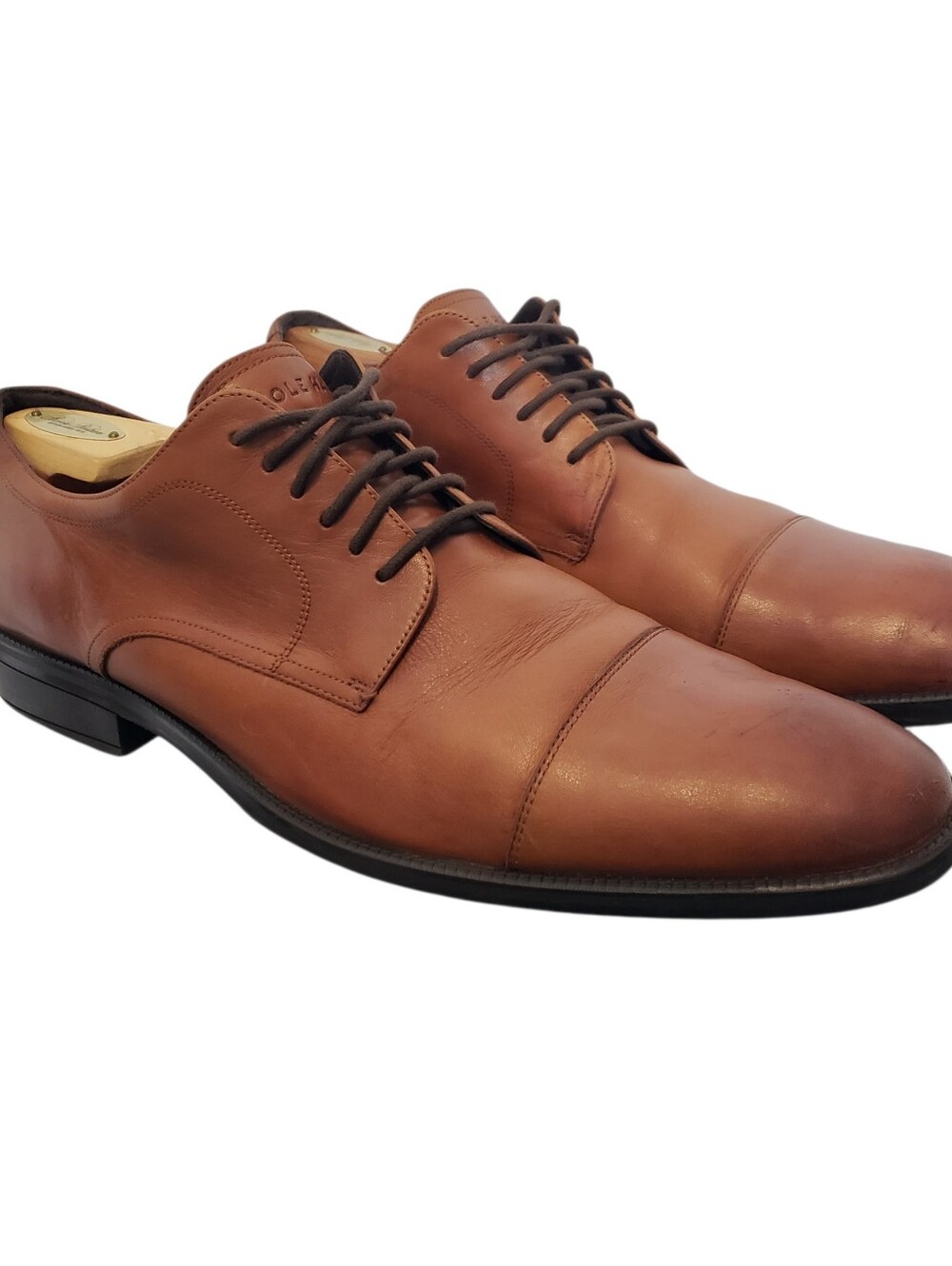 Cole Haan Grand 360 Cap Toe Oxford Dress Shoes Mens 12M Brown Leather Lace Up